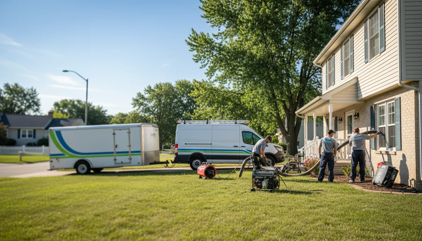 Flooded Basement Restoration And Cleanup With Repair in Marysville, OH near me